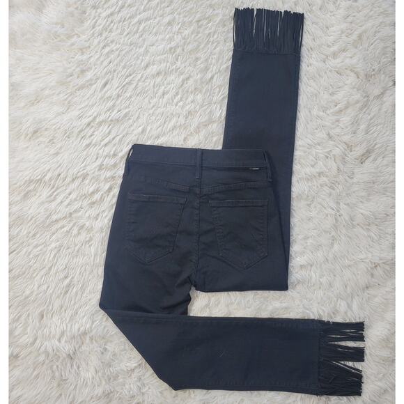 Mother High Waisted Rascal Crop Fray Jeans 26 / 2 - Picture 9 of 11